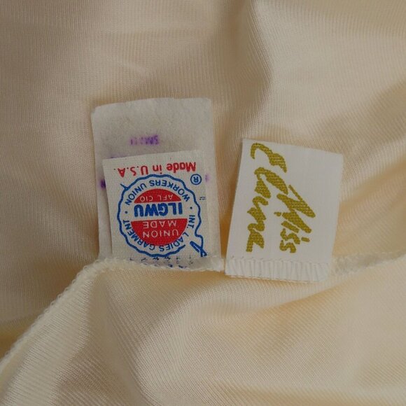 Miss Elaine Women Small Ivory Lace Trim Nightgown Dress Vintage Union Made USA - Picture 7 of 11